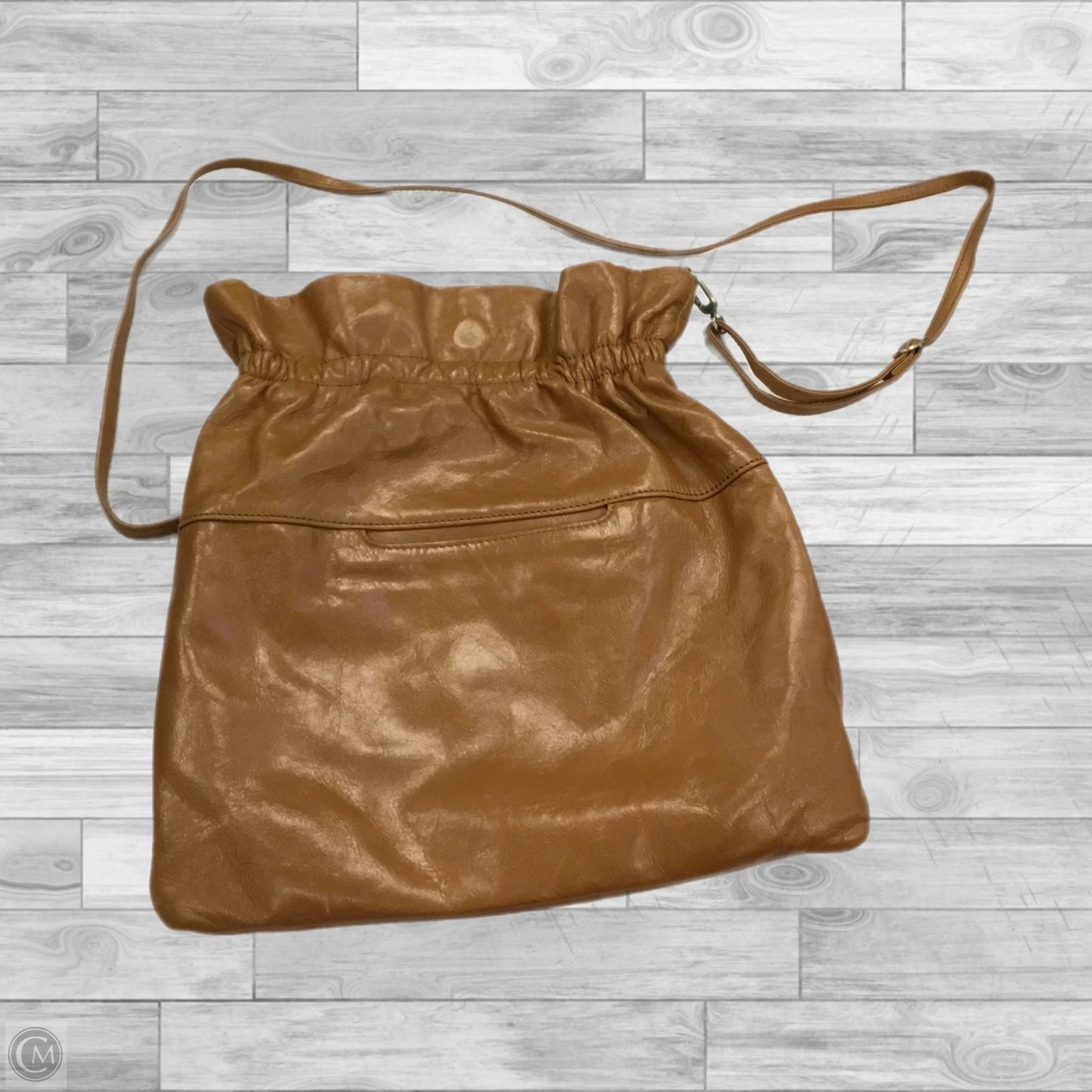 Handbag Leather By Hobo Intl, Size: Medium