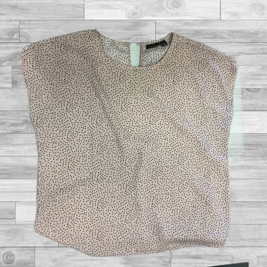 Top Short Sleeve By Halogen In Polkadot Pattern, Size: 1x