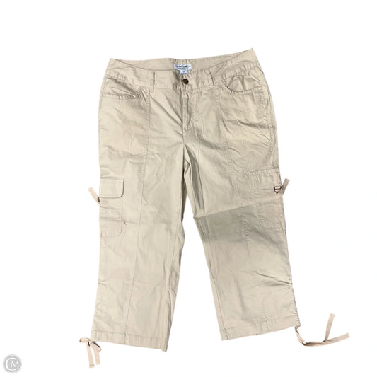 Capris By Caribbean Joe In Tan, Size: 12p