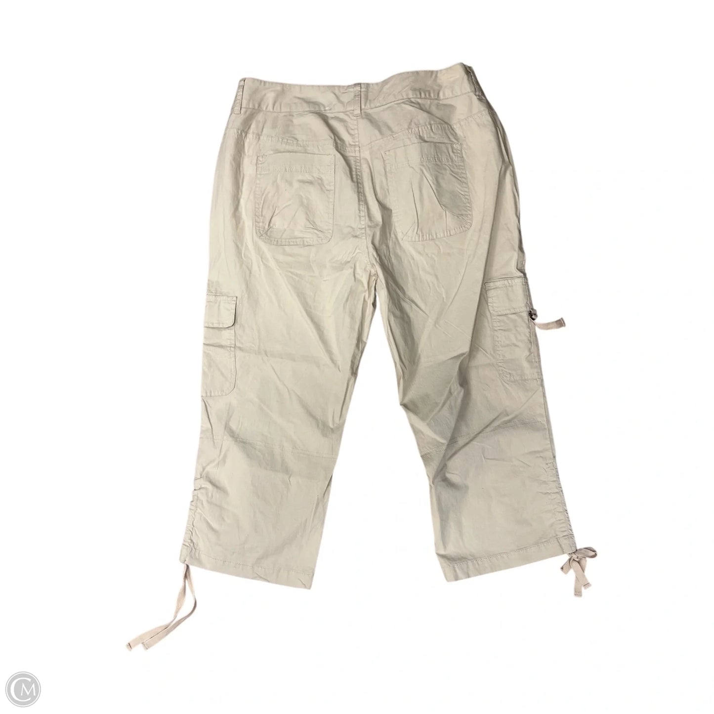 Capris By Caribbean Joe In Tan, Size: 12p