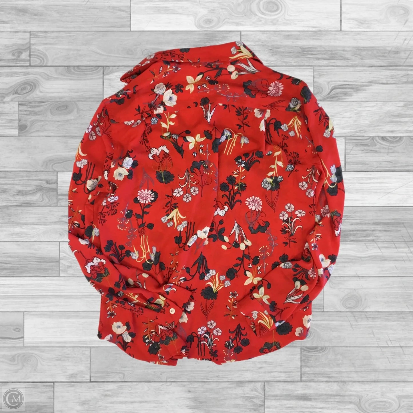 Top Long Sleeve By Loft In Floral Print, Size: S