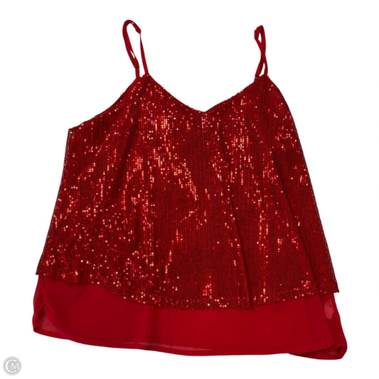 Tank Top By Clothes Mentor In Red, Size: L