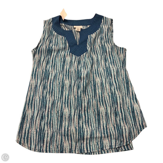 Top Sleeveless By Liz Claiborne In Blue, Size: M