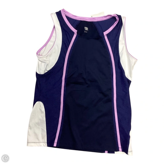 Top Sleeveless By Tail In Navy, Size: M