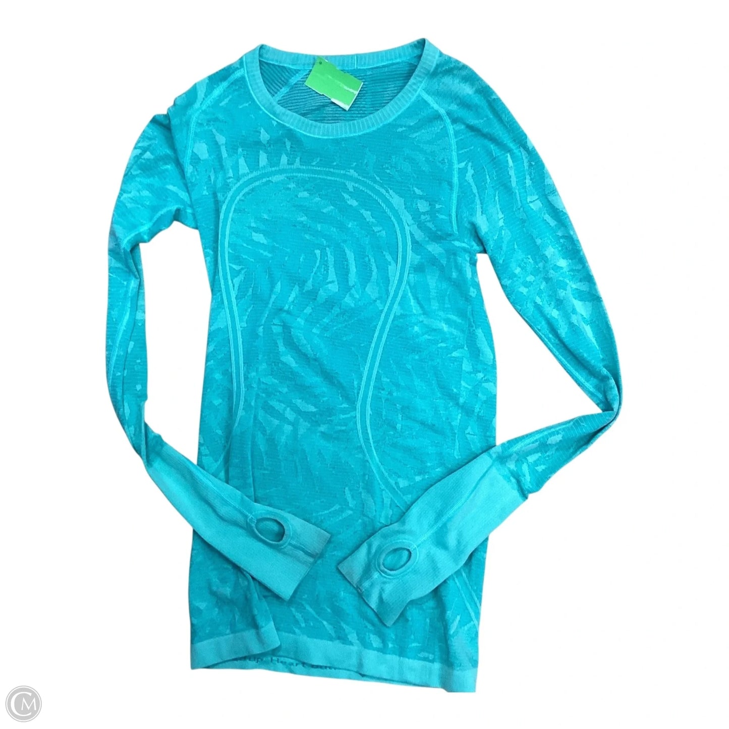 Top Long Sleeve By Lululemon In Green, Size: M