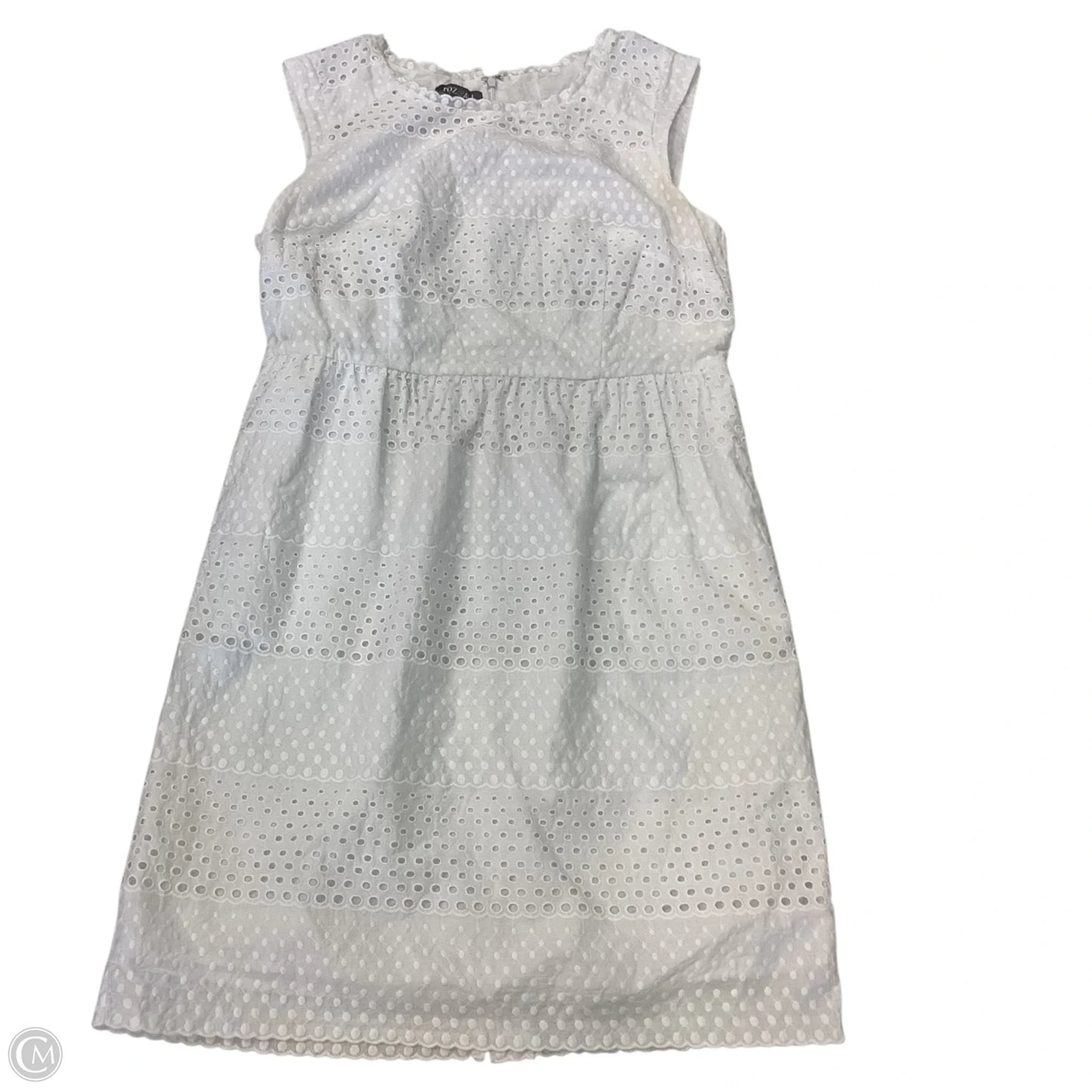 Dress Casual Short By Roz And Ali In White, Size: 14
