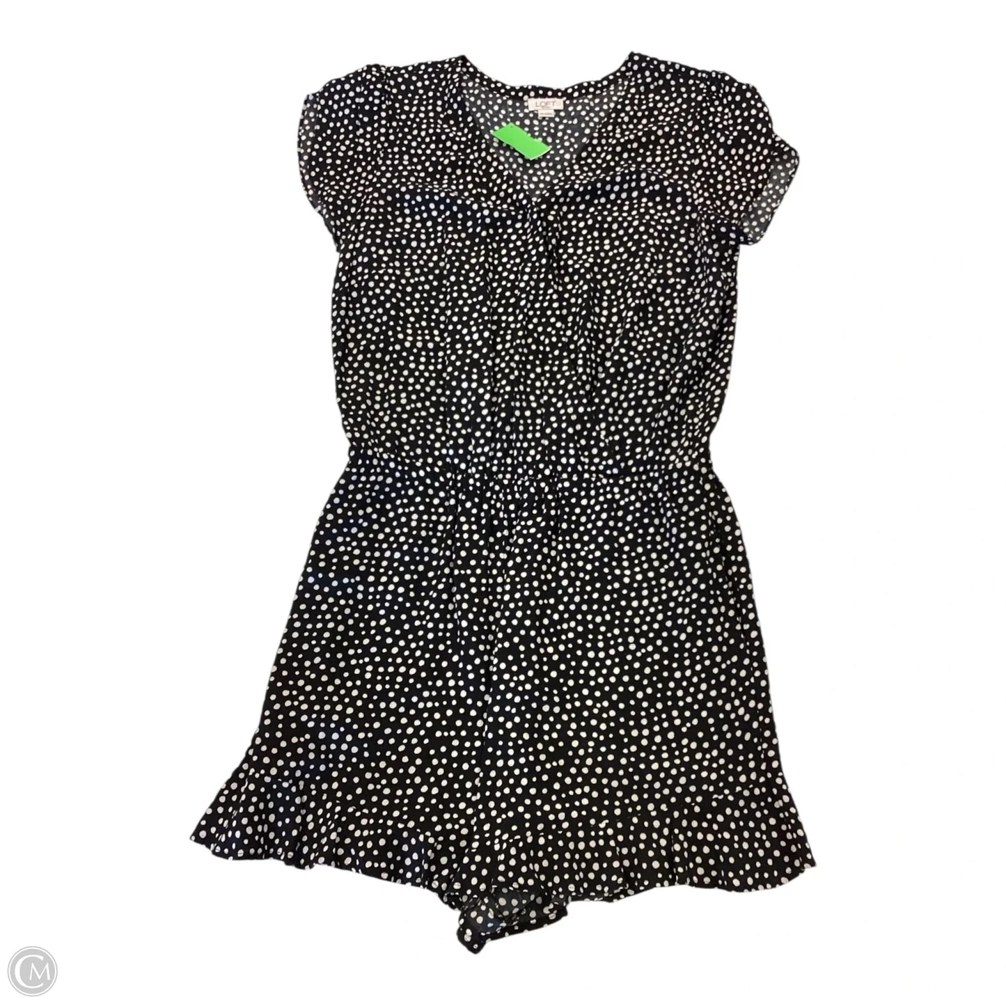 Dress Casual Short By Loft In Polkadot Pattern, Size: Mp