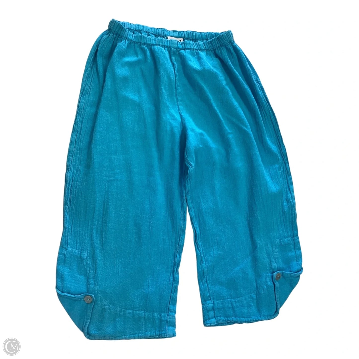 Capris By Oh My Gauze In Blue, Size: S
