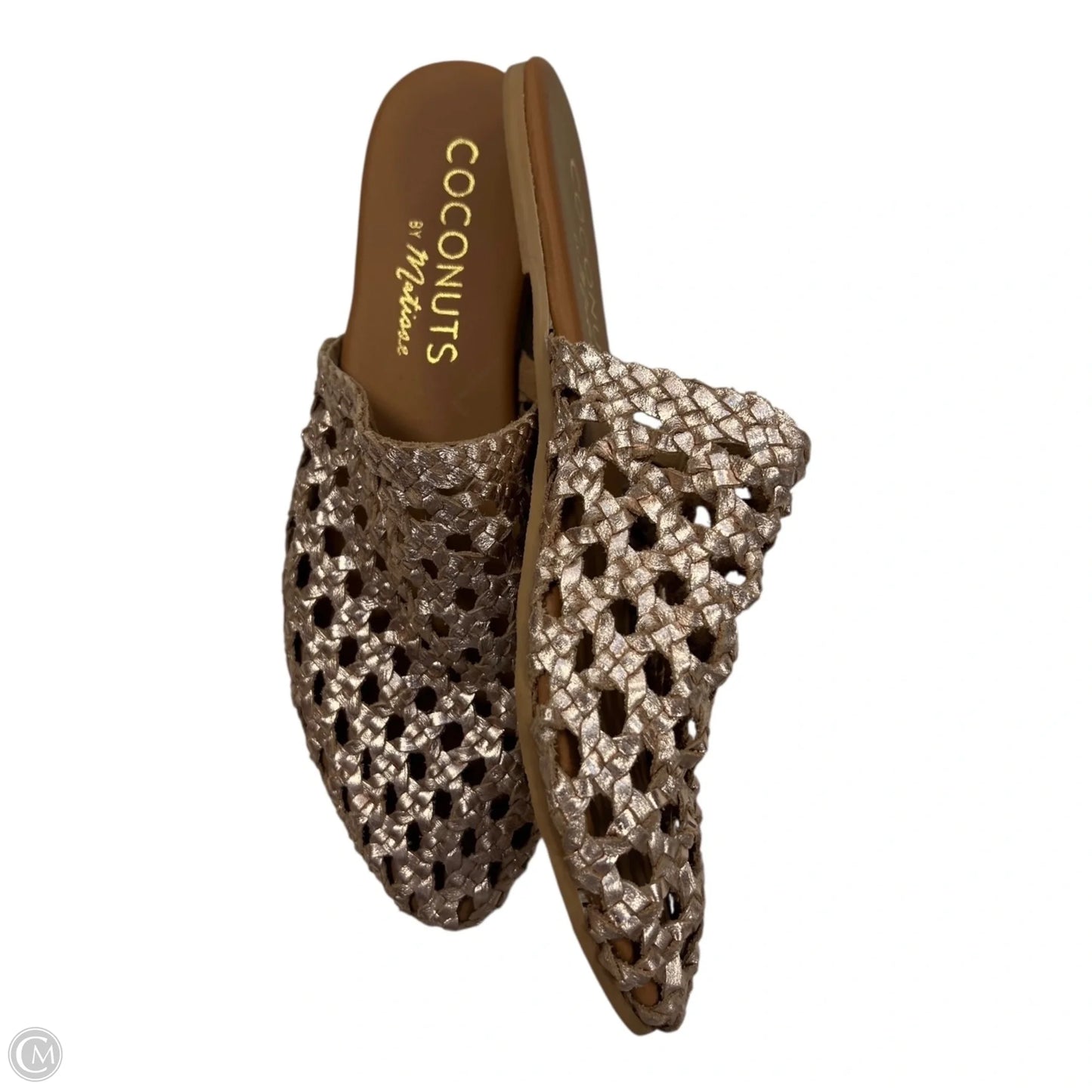 Sandals Flats By Coconuts In Gold, Size: 7