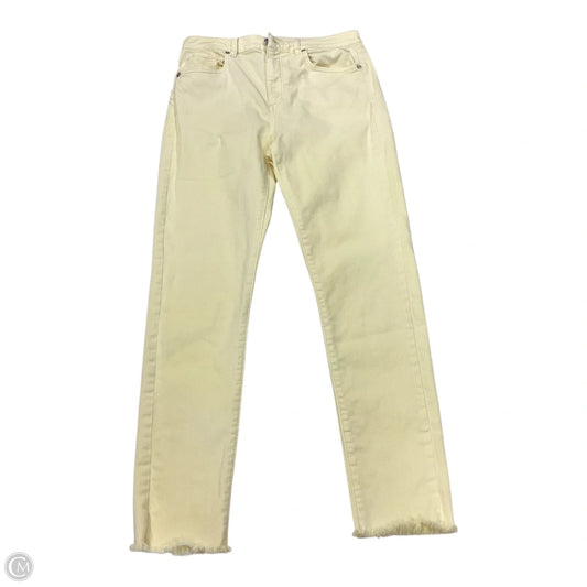 Pants Cropped By Loft In Yellow, Size: 6