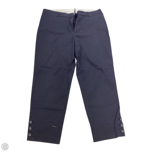 Pants Cropped By Talbots In Navy, Size: 16