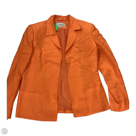 Blazer By Le Suit In Orange, Size: 8p