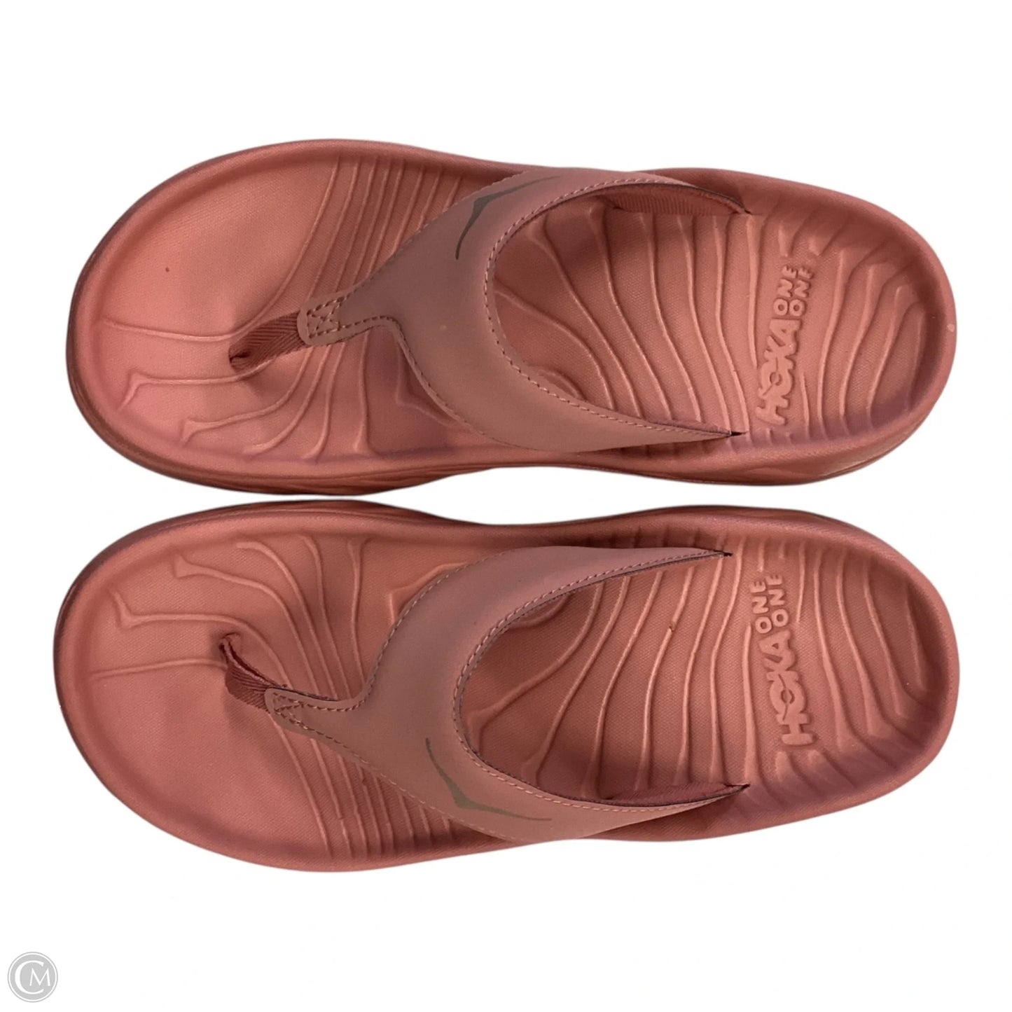 Sandals Flip Flops By Hoka In Peach, Size: 6