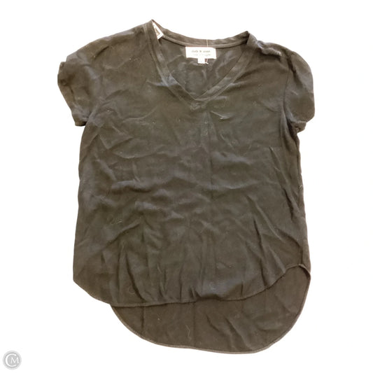 Top Short Sleeve By Cloth & Stone In Black, Size: S