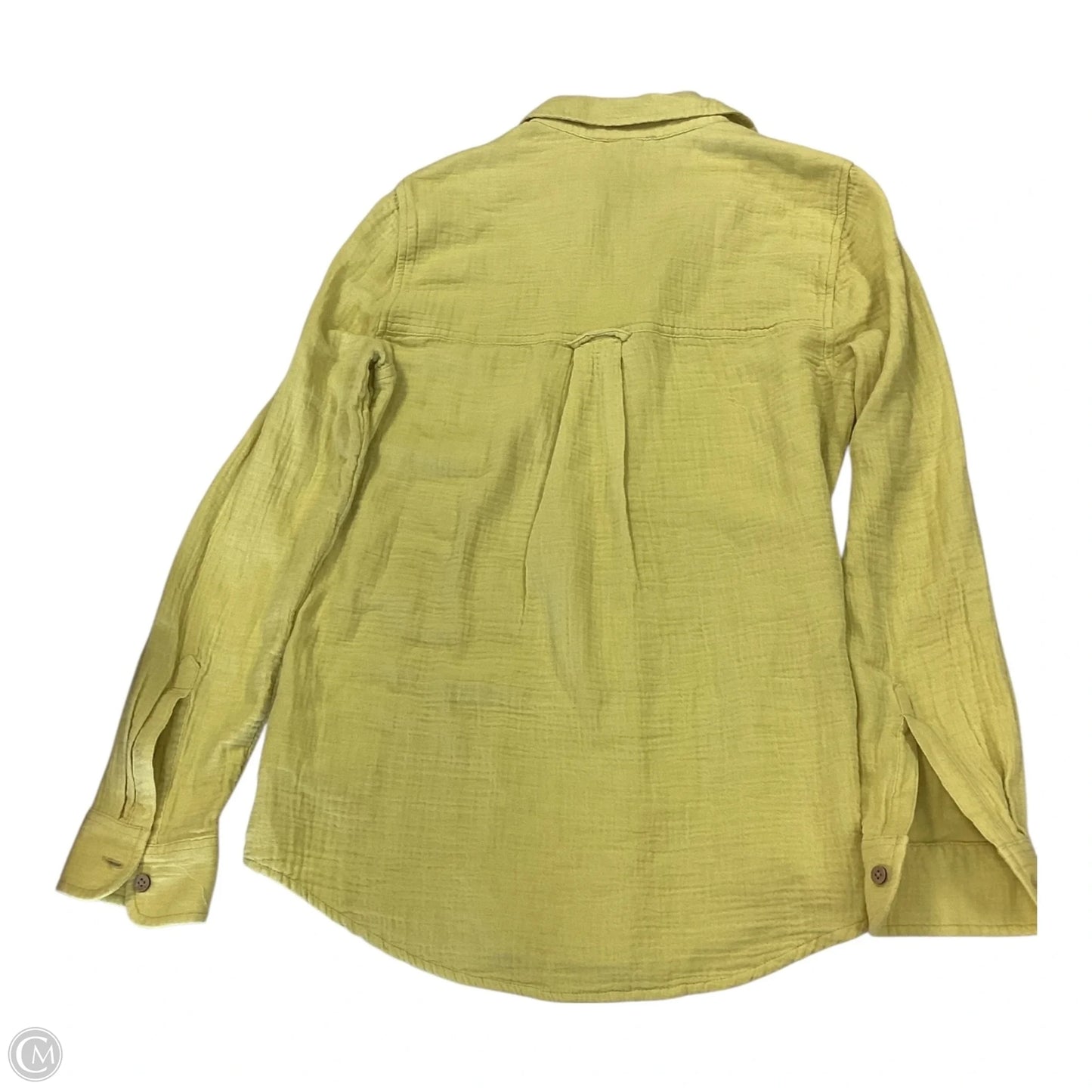 Top Long Sleeve By Beachlunchlounge In Yellow, Size: Xs