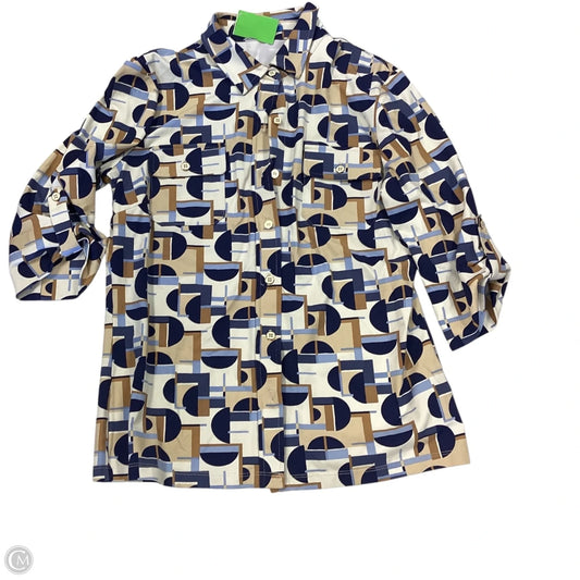 Top 3/4 Sleeve By J Mclaughlin In Blue, Size: S