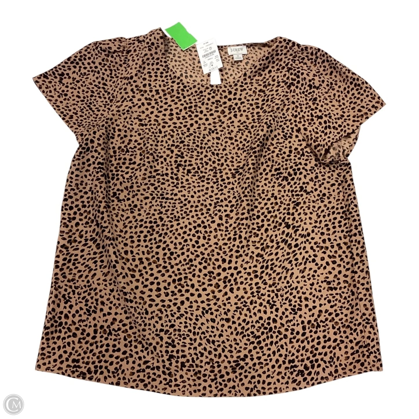 Top Short Sleeve By J. Crew In Animal Print, Size: S