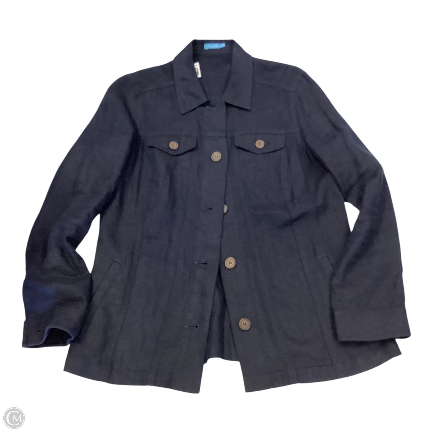 Top Long Sleeve By J Mclaughlin In Navy, Size: S