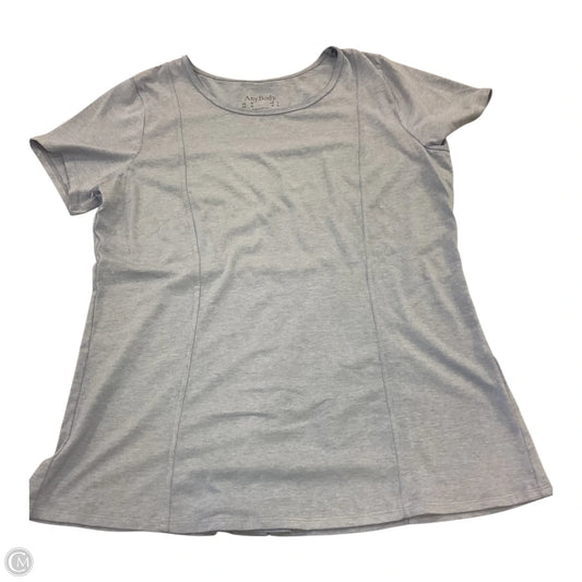 Top Short Sleeve By Any Body In Blue, Size: M
