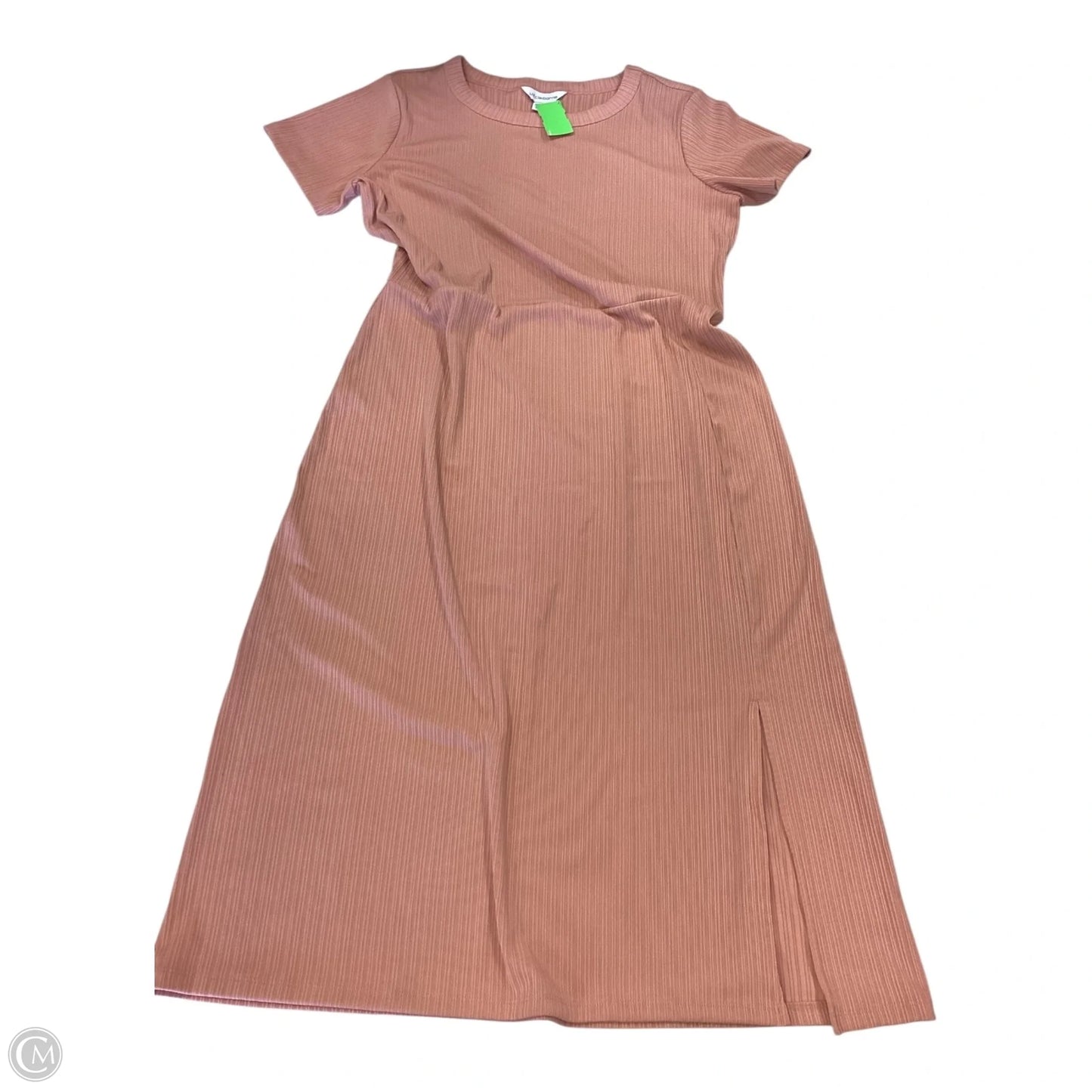 Dress Casual Maxi By Liz Claiborne In Peach, Size: L