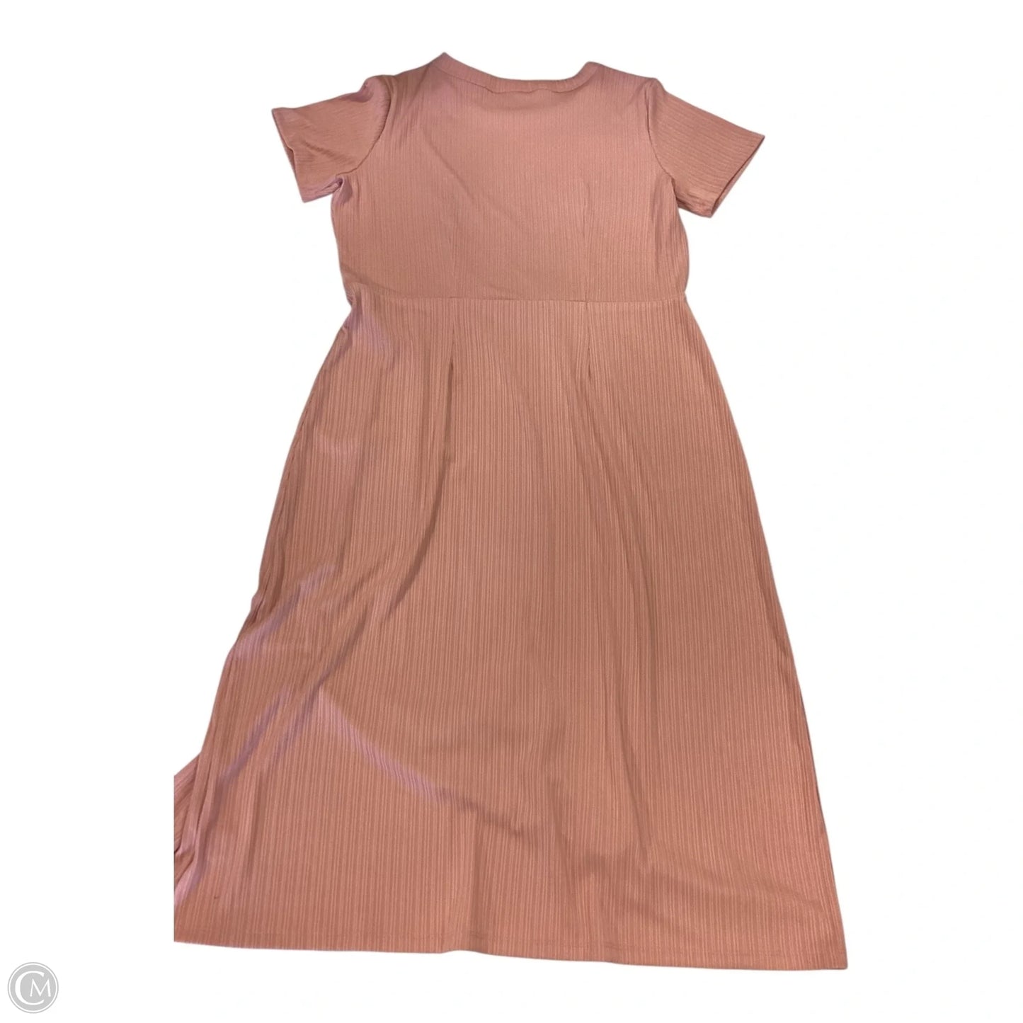 Dress Casual Maxi By Liz Claiborne In Peach, Size: L
