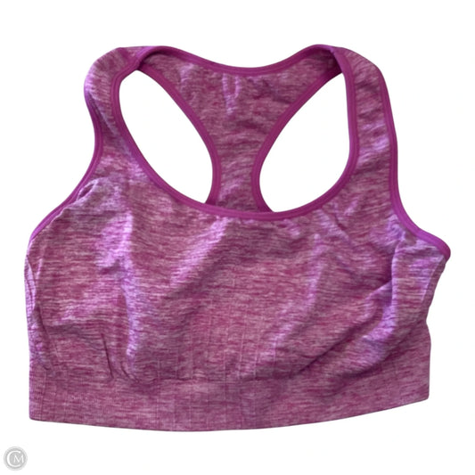 Athletic Bra By Clothes Mentor In Pink, Size: Xxl