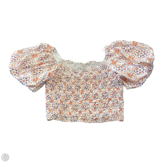 Top Short Sleeve By Dolan Left Coast In Floral Print, Size: Xl
