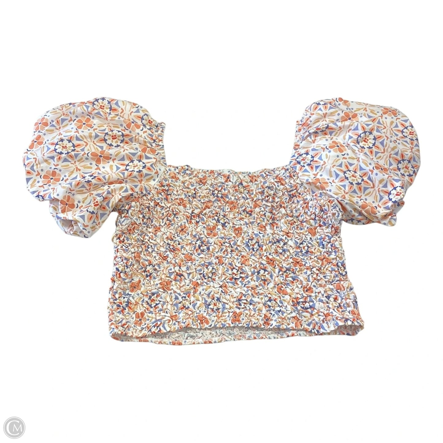 Top Short Sleeve By Dolan Left Coast In Floral Print, Size: Xl