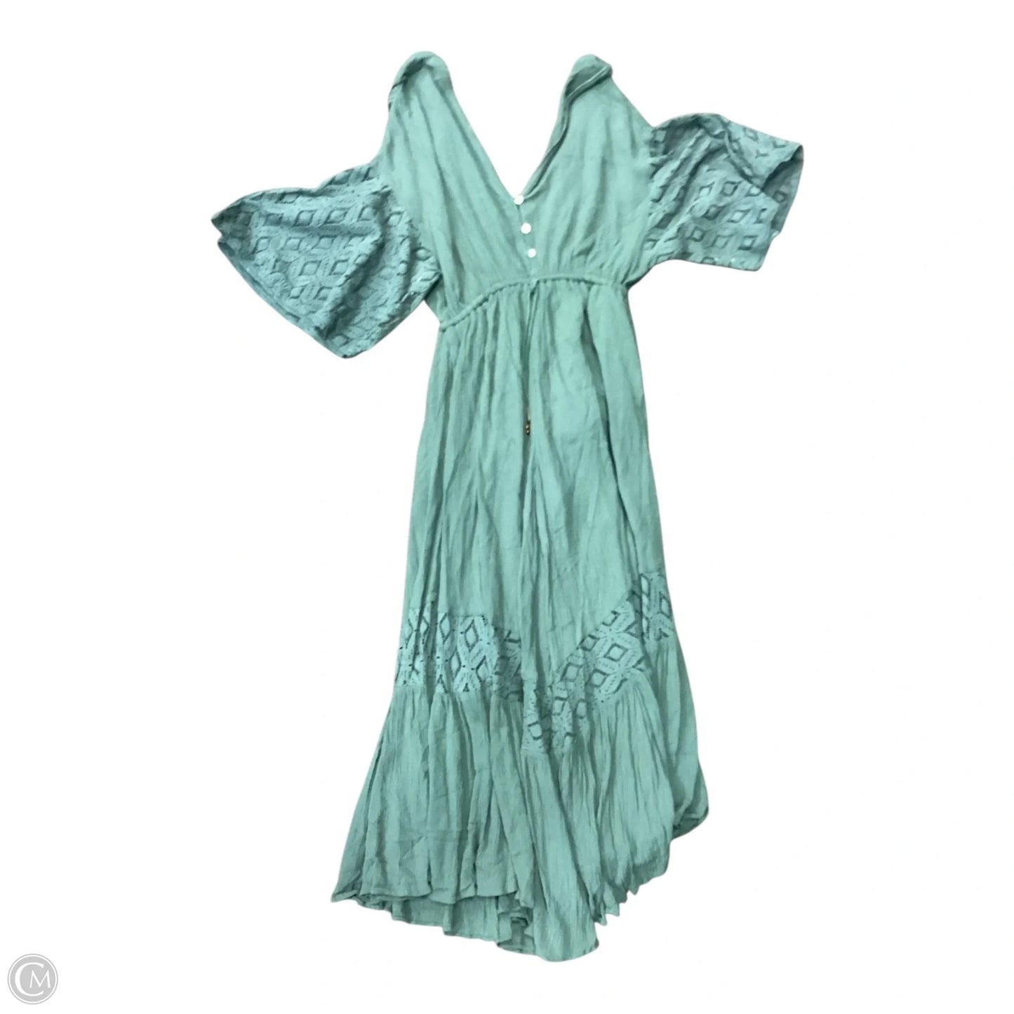 Dress Casual Maxi By Free People In Green, Size: Xs