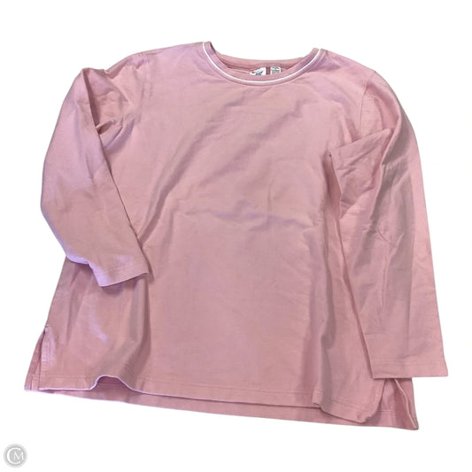Top Long Sleeve By Clothes Mentor In Pink, Size: Xlp