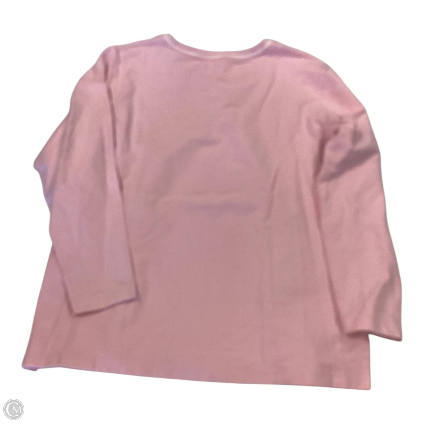 Top Long Sleeve By Clothes Mentor In Pink, Size: Xlp