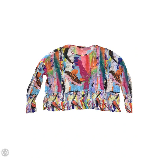 Top 3/4 Sleeve By Charlie B In Multi-colored, Size: S