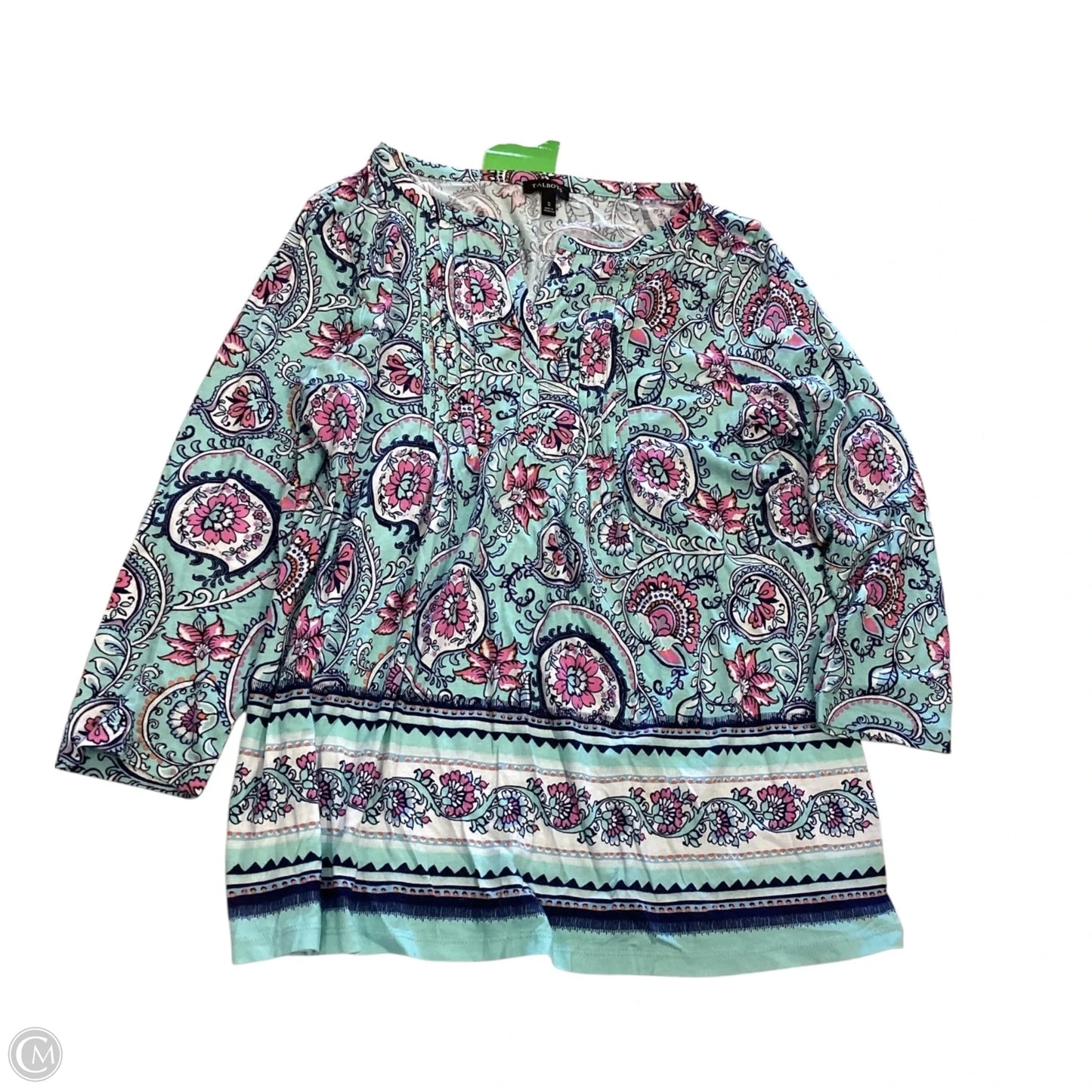 Top 3/4 Sleeve By Talbots In Multi-colored, Size: S