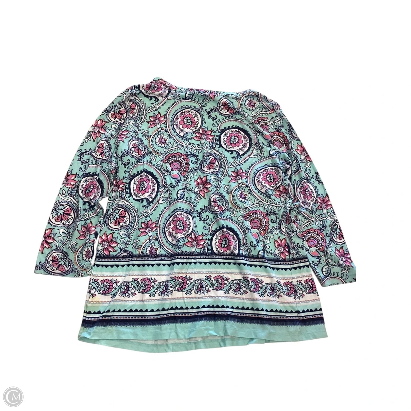 Top 3/4 Sleeve By Talbots In Multi-colored, Size: S