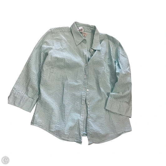 Top Long Sleeve By L.l. Bean In Striped Pattern, Size: M