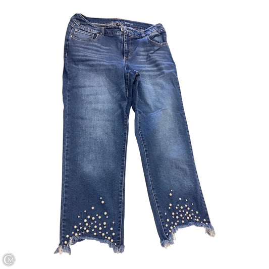 Jeans Cropped By Inc In Blue, Size: 12