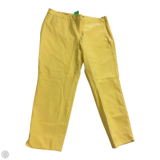 Capris By Talbots In Yellow, Size: 12p