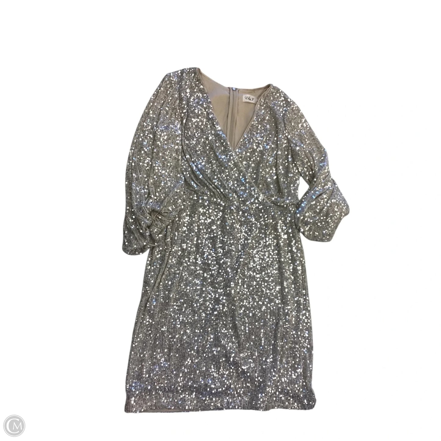 Dress Party Short By Eliza J In Silver, Size: 12