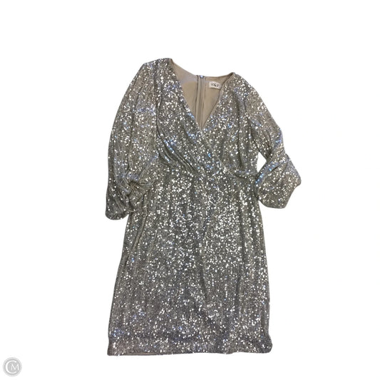 Dress Party Short By Eliza J In Silver, Size: 12