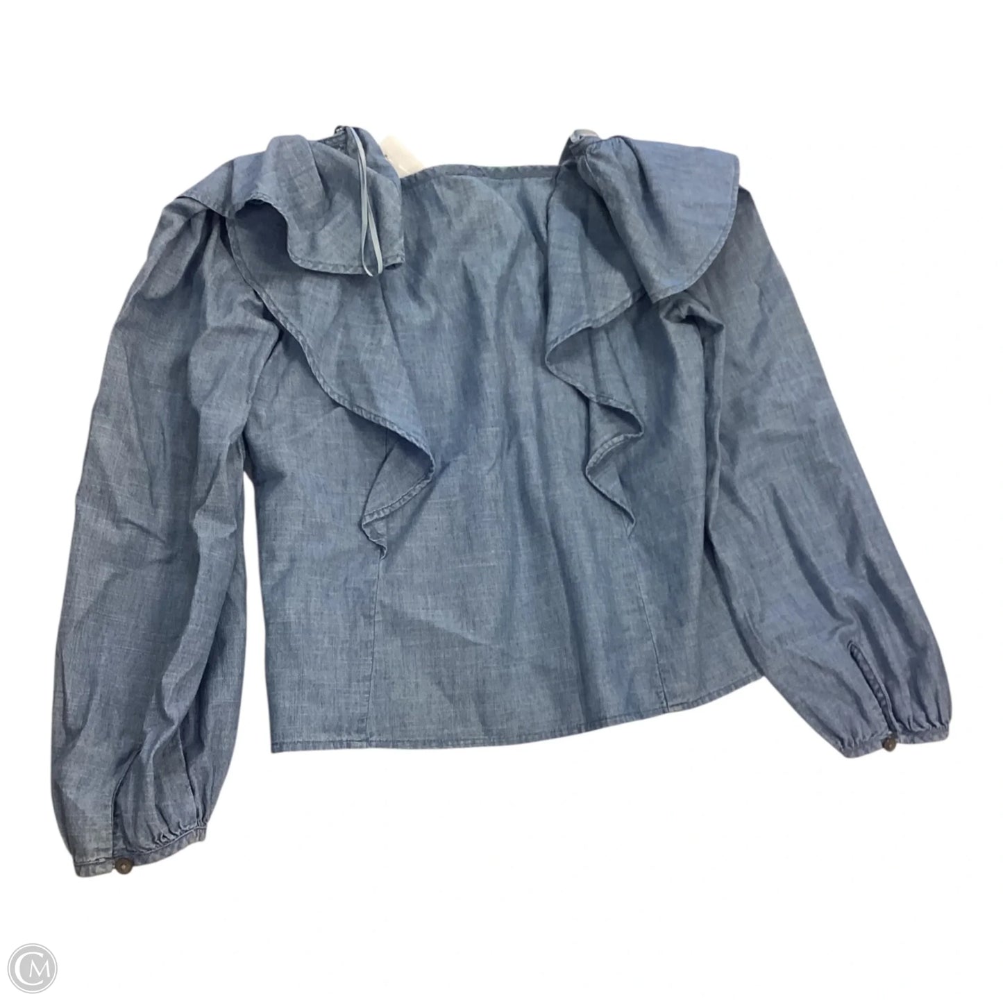 Top 3/4 Sleeve By J. Crew In Blue, Size: S