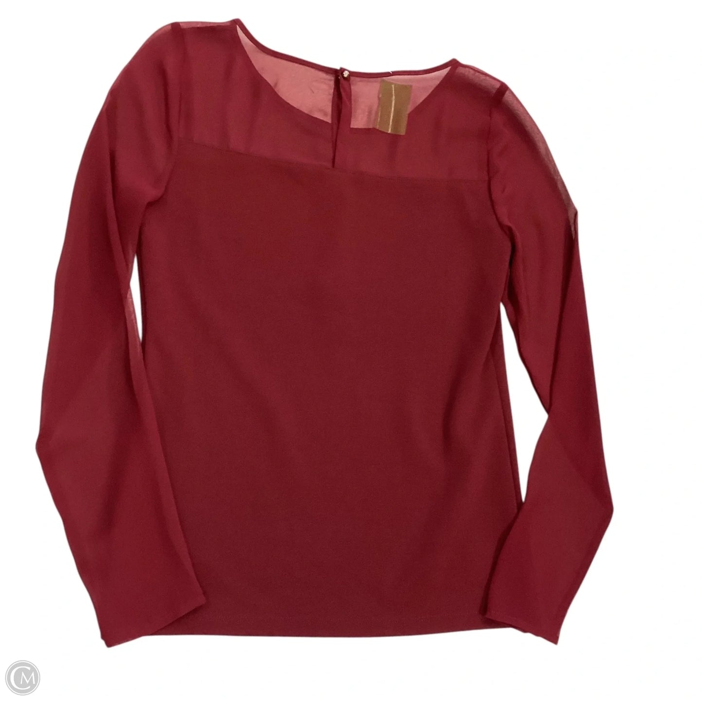 Top Long Sleeve By Ann Taylor In Purple, Size: Xs