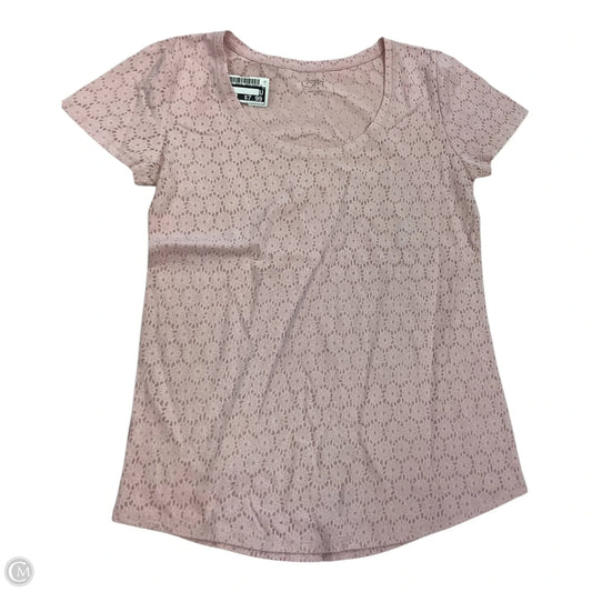Top Short Sleeve By Logg In Pink, Size: Xs