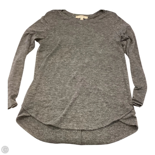 Top Long Sleeve By Loft In Grey, Size: M