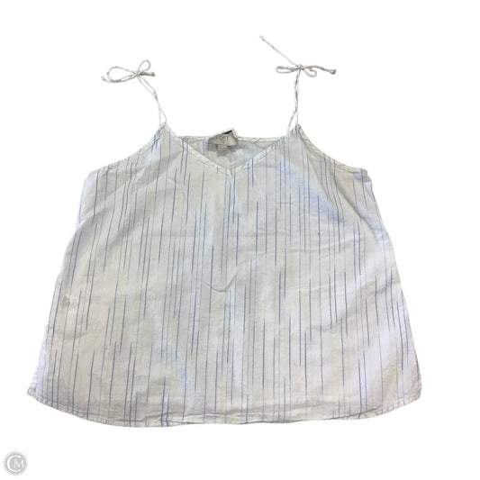 Top Sleeveless By Loft In Striped Pattern, Size: Mp