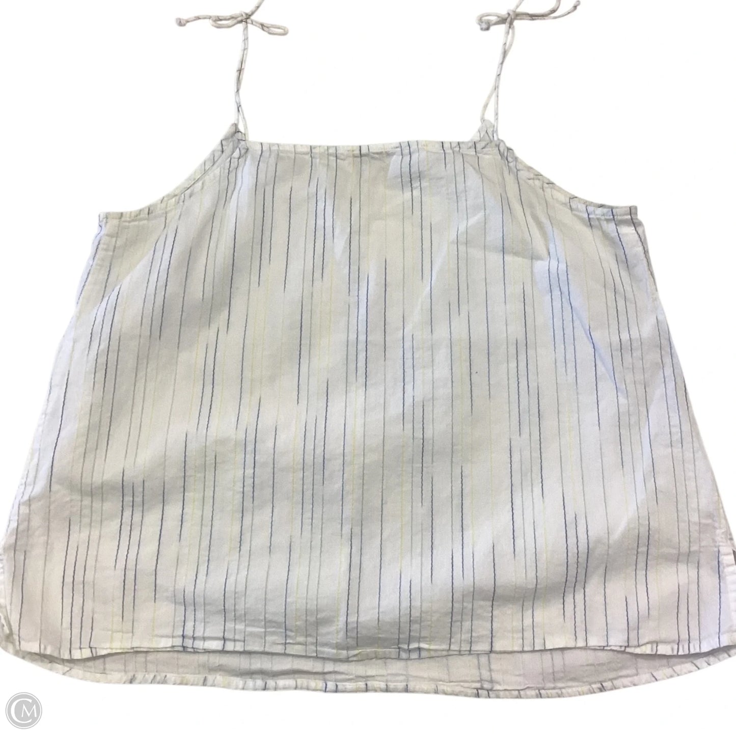 Top Sleeveless By Loft In Striped Pattern, Size: Mp