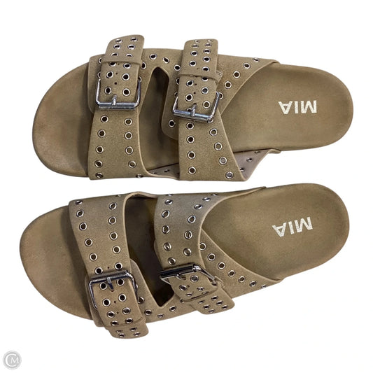 Sandals Flats By Mia In Tan, Size: 7.5