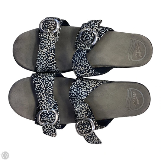 Sandals Heels Block By Dansko In Black, Size: 7.5