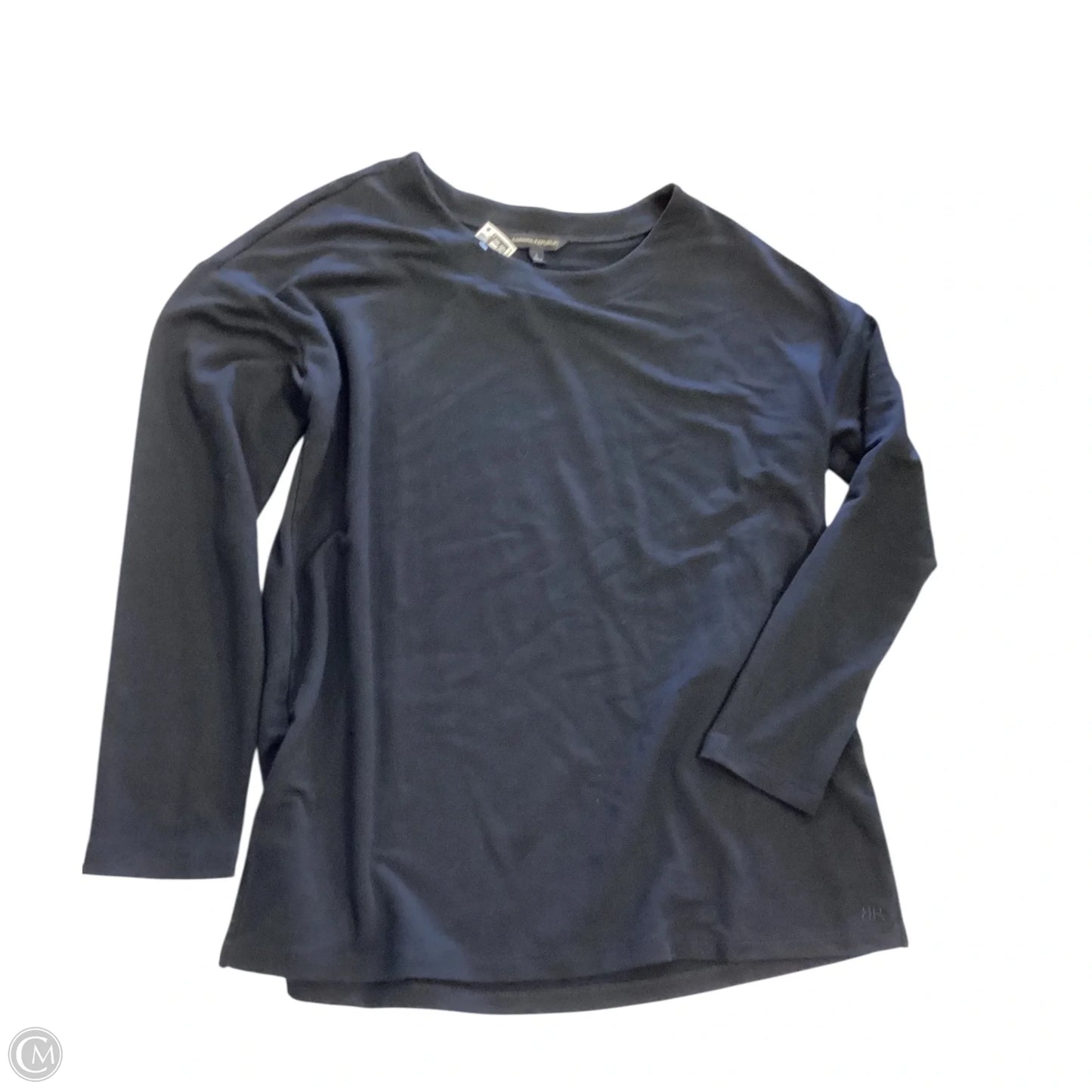 Top Long Sleeve By Banana Republic In Black, Size: L