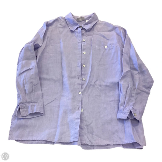 Top Long Sleeve By Chicos In Purple, Size: L
