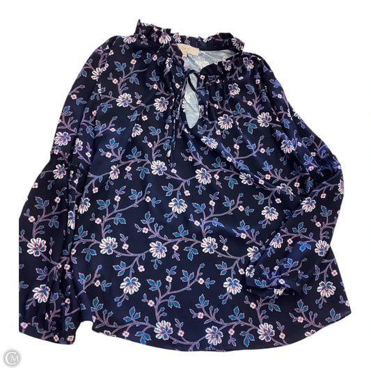 Top Long Sleeve By Loft In Floral Print, Size: M